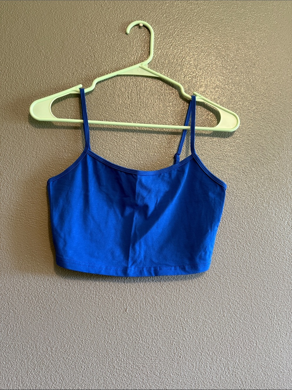 SHEIN Royal Blue Cropped Cami Tank